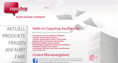 Desktop Screenshot of copyshop-kaufbeuren.de